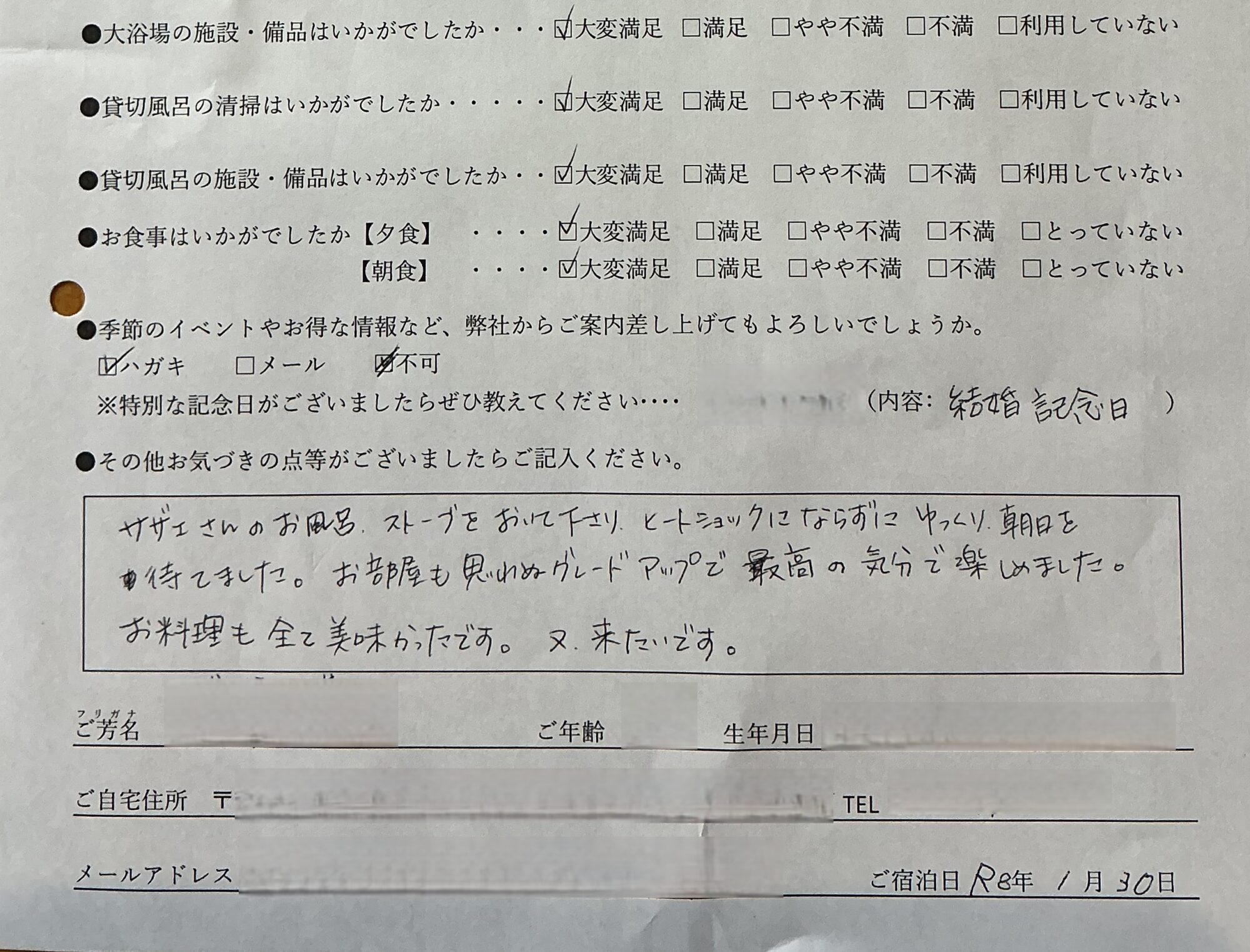 2026年1月　思わねグレードアップで最高の気分